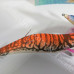 Squid Jig with Razor Spine 6"Orange with Black Stripe 